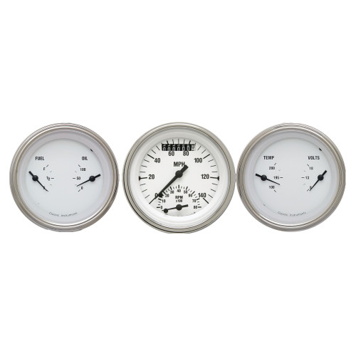 PartzBiz CM: WH34SLF-เครื่องดนตรีคลาสสิค White Hot Three Gauge Set PartzBiz CM: WH34SLF-เครื่องดนตรีคลาสสิค White Hot Three Gauge Set