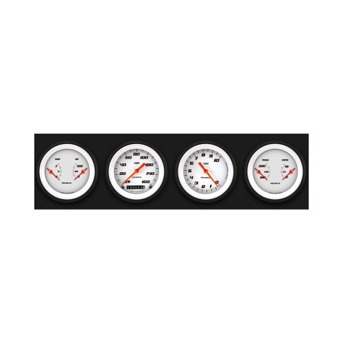 PartzBiz CM: VS05WBLF-Classic Instruments Velocity White Four Gauge Set