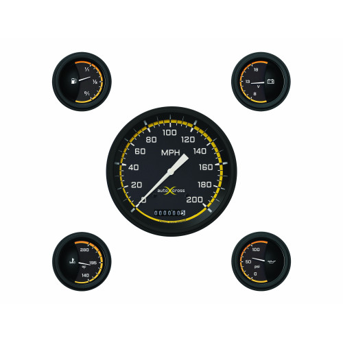PartzBiz CM: AX54YBLF-Classic Instruments ชุดเกจ Auto Cross Yellow 6
