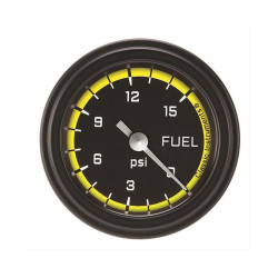 PartzBiz CM AX145YBLF - เกจวัดแรงดันน้ำมันเชื้อเพลิง Autocross Yellow 2 1/8