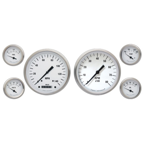 PartzBiz CM: WH51SLF-เครื่องดนตรีคลาสสิค White Hot Six Gauge Set