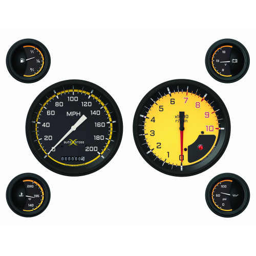 PartzBiz CM: AX51YBLF-Classic Instruments ชุดเกจ Auto Cross Yellow 6