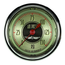 PartzBiz CM AN118SHC - All American Nickel 2 1/8" Air Pressure Gauge