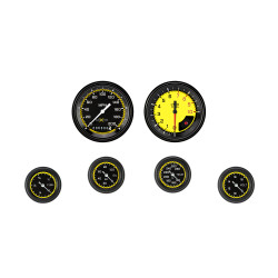 PartzBiz CM AX101YBLF - AutoCross Yellow Six Gauge Set 101 PartzBiz CM AX101YBLF - AutoCross Yellow Six Gauge Set 101