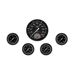 PartzBiz CM AX365GBLF - AutoCross Gray Five Gauge Set 365 PartzBiz CM AX365GBLF - AutoCross Gray Five Gauge Set 365
