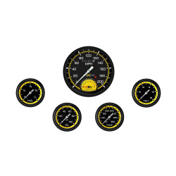 PartzBiz CM AX365YBLF - AutoCross Yellow Five Gauge Set 365 PartzBiz CM AX365YBLF - AutoCross Yellow Five Gauge Set 365