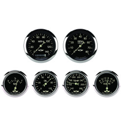PartzBiz CM CL901SRC - ชุดเกจวัดหกชุด Classic Series, 3 3/8