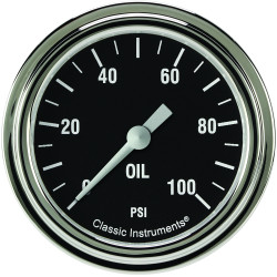 PartzBiz CM HR381SLF - เกจวัดแรงดันน้ำมัน Hot Rod 2 5/8