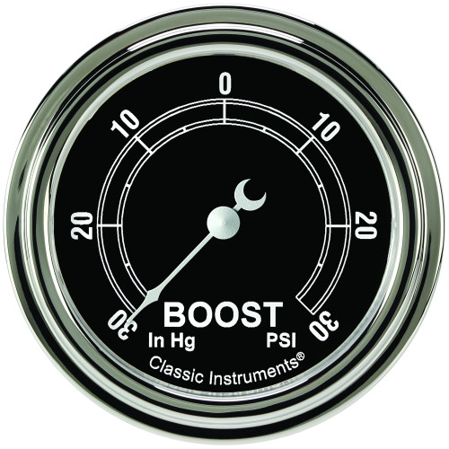 PartzBiz CM: TR341SLF-เกจวัด Boost/Vac แบบดั้งเดิม 2 5/8