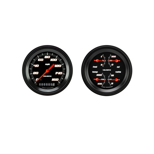 PartzBiz CM: VS02BBLF-Velocity Black Series Two Gauge Set