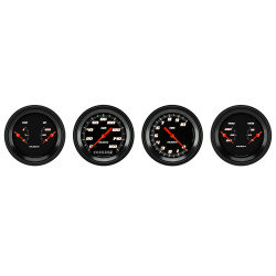 PartzBiz CM VS05BBLF - Velocity Black Series Four Gauge Set