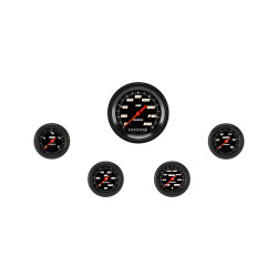 PartzBiz CM VS100BBLF - Velocity Black Five Gauge Set 100