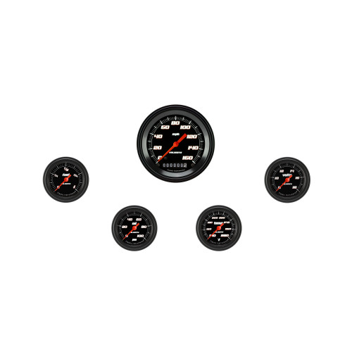 PartzBiz CM: VS100BBLF-Velocity Black Five Gauge Set 100