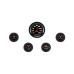 PartzBiz CM: VS100BBLF-Velocity Black Five Gauge Set 100