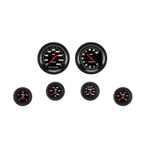 PartzBiz CM: VS101BBLF-Velocity Black Six Gauge Set 101