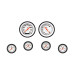PartzBiz CM: VS101WBLF-Velocity White Six Gauge Set 101