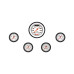 PartzBiz CM: VS135WBLF-Velocity White Five Gauge Set 135