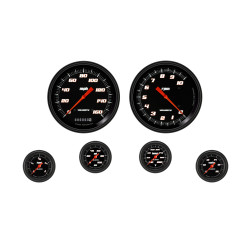 PartzBiz CM VS151BBLF - Velocity Black Six Gauge Set 151