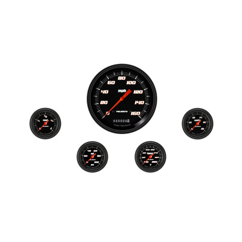 PartzBiz CM: VS154BBLF-Velocity Black Five Gauge Set 154