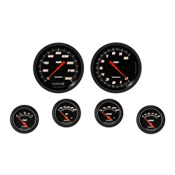 PartzBiz CM VS251BBLF - Velocity Black Six Gauge Set 251