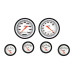 PartzBiz CM: VS251WBLF-Velocity White Six Gauge Set 251