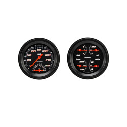 PartzBiz CM VS32BBLF - Velocity Black Series Two Gauge Set