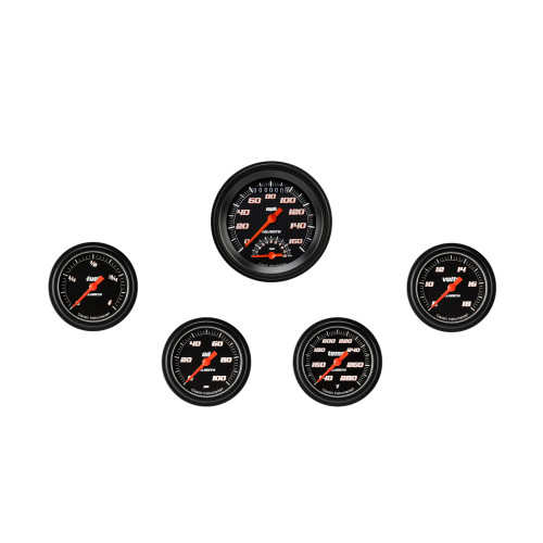 PartzBiz CM: VS335BBLF-Velocity Black Five Gauge Set 335