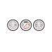 PartzBiz CM: VS34WBLF-Classic Instruments Velocity White Three Gauge Set
