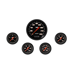 PartzBiz CM VS354BBLF - Velocity Black Five Gauge Set 354
