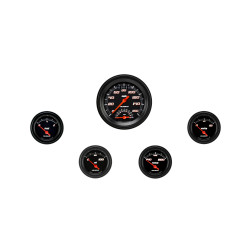 PartzBiz CM VS35BBLF - Velocity Black Five Gauge Set 35