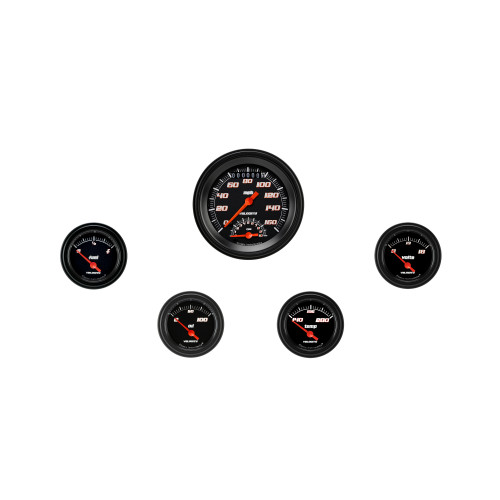 PartzBiz CM: VS35BBLF-Velocity Black Five Gauge Set 35