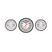 PartzBiz CM: VS61WBLF-Classic Instruments Velocity White Three Gauge Set