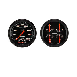 PartzBiz CM VS62BBLF - Velocity Black Series Two Gauge Set
