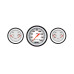 PartzBiz CM: VS64WBLF-Classic Instruments Velocity White Three Gauge Set PartzBiz CM: VS64WBLF-Classic Instruments Velocity White Three Gauge Set