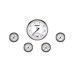 PartzBiz CM: WH165SLF-White Hot Five Gauge Set 165 PartzBiz CM: WH165SLF-White Hot Five Gauge Set 165