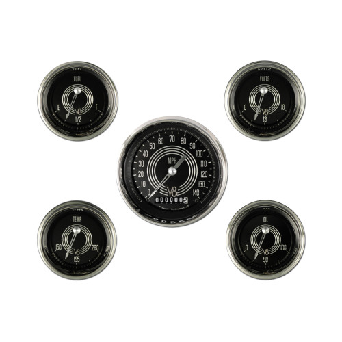 PartzBiz CM: V8SR00SHC-Classic Instruments V8 Speedster Six Gauge Set