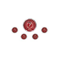 PartzBiz CM V8RS65SLC - Classic Instruments V8 Red Steelie Five เกจชุด PartzBiz CM V8RS65SLC - Classic Instruments V8 Red Steelie Five เกจชุด