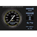 PartzBiz CM: AX04YBLF-AutoCross Yellow Three Gauge Set