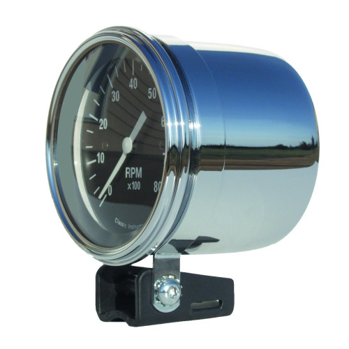 PartzBiz CM: MT51-เครื่องดนตรีคลาสสิก Chrome Tach และถ้วยยึด Speedo