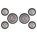 PartzBiz CM: VS01WBLF-Classic Instruments Velocity White Six Gauge Set