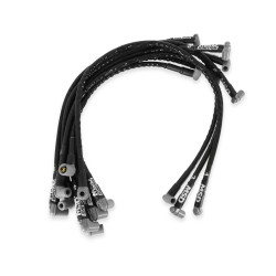 PartzBiz CM 31351 - Sleeved Spark Plug Wires for SBC over valve cover, HEI