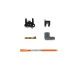 PartzBiz CM: 31779-Super Conductor Spark Plug Wire Set, Chevy 454 ’75-On HEI