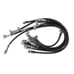 PartzBiz CM 35591 - Sleeved Spark Plug Wires for SBC under exhaust, HEI