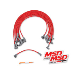 PartzBiz CM 35599 - ชุดสายหัวเทียน Super Conductor 8.5mm Chevy Block ขนาดเล็กสำหรับใช้กับ HEI Cap