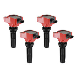 PartzBiz CM 825964 - COIL, RED, FORD ECO-BOOST 2.0L L4, SET OF 4