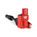PartzBiz CM: 82384-คอยล์จุดระเบิด MSD - ซีรีส์ Blaster - เครื่องยนต์ GM 4 สูบ - สีแดง - 4 แพ็ค