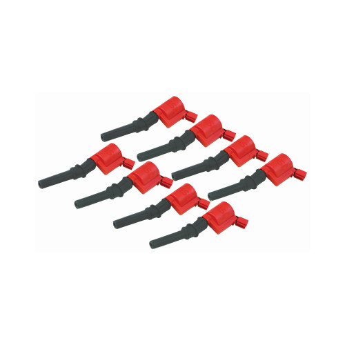 PartzBiz CM: 82428-MSD Ignition Coil - Blaster - Ford 2-Valve V8 - Red - 8-pack