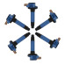 PartzBiz CM: 825765-MSD Ignition Coil - Ford EcoBoost - 3.5L V6 - 3-Pin Connector - Blue - 6-Pack