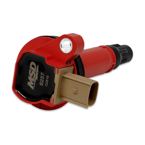 PartzBiz CM: 8257-MSD Ignition Coil - Ford EcoBoost - 3.5L V6 - 3-Pin Connector - Red