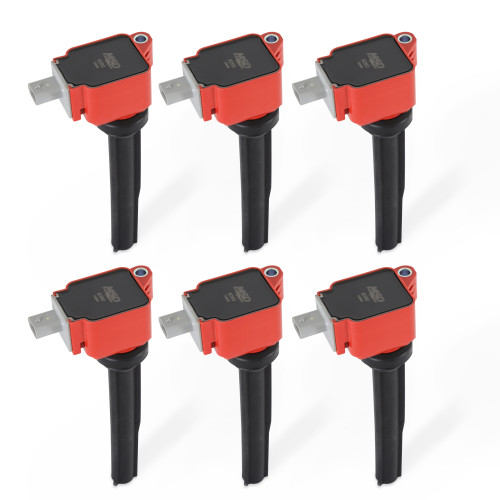 PartzBiz CM: 82606-MSD Ignition Coil - Ford EcoBoost -  2.7L V6 - Red - 6-Pack